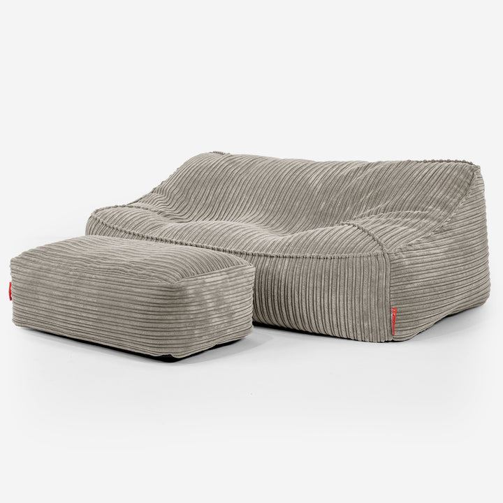 Zitzakbank Sloucher - Corduroy Mink 02