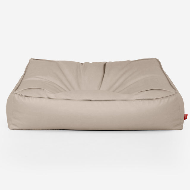 Zitzakbank Sloucher - Veganistisch Leer Ivoor 01