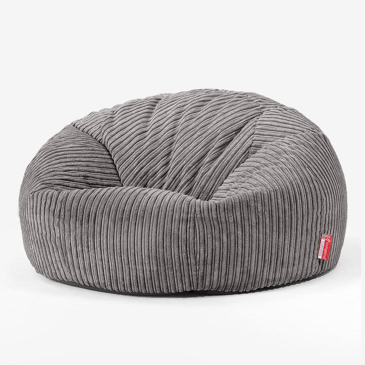 Zitzakbank voor Kinderen 6-14 jaar oud - Corduroy Graphite Grijs 02