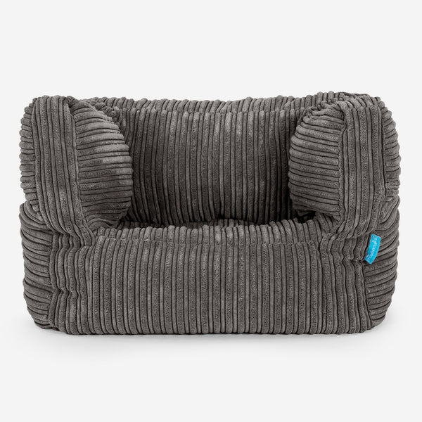 Zitzakfauteuil Albert voor Peuters 1-3 jaar oud - Corduroy Graphite Grijs 01