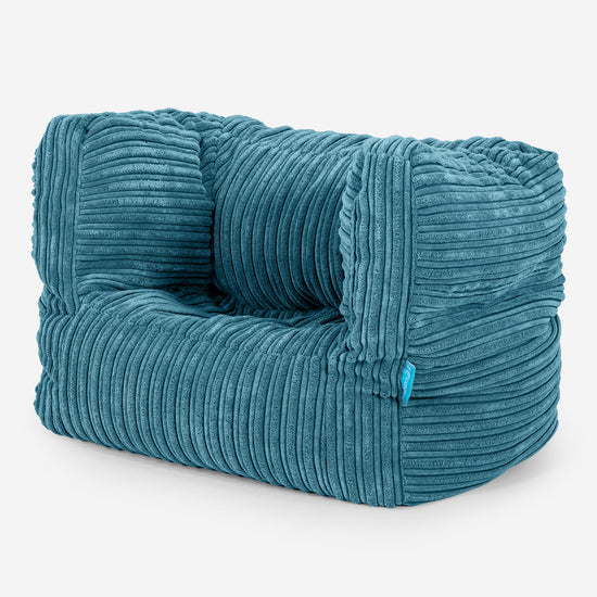 Kinder Zitzakfauteuil Albert 1-5 jaar oud - Corduroy Petrol 02