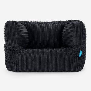 Kinder Zitzakfauteuil Albert 1-5 jaar oud - Corduroy Zwart