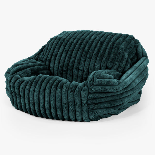 Zitzakfauteuil Sabine - Ultra Pluche Corduroy Teal 02