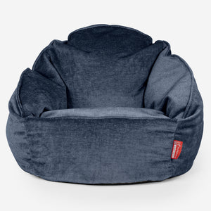 Zitzakstoel Bubble - Chenille Marineblauw
