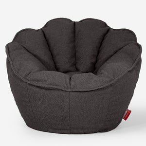 Zitzakstoel Natalia Sacco - Boucle Graphite Grijs