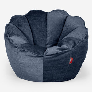 Zitzakstoel Natalia Sacco - Chenille Marineblauw