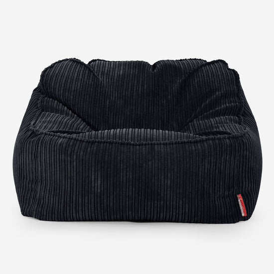 Zitzakstoel Sloucher - Corduroy Zwart 01