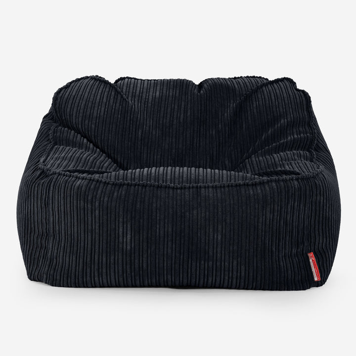 Zitzakstoel Sloucher - Corduroy Zwart 01