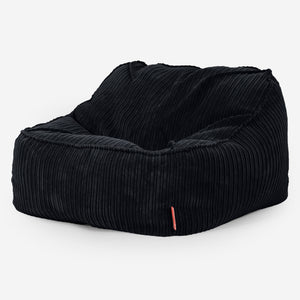 Zitzakstoel Sloucher - Corduroy Zwart
