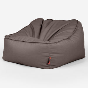 Zitzakstoel Sloucher - Veganistisch Leer Chocolade