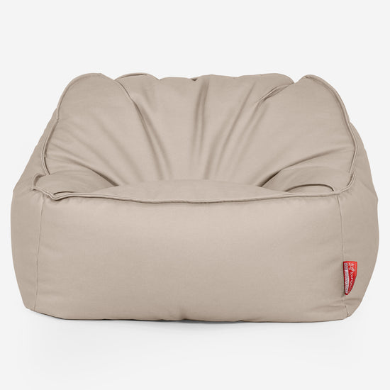 Zitzakstoel Sloucher - Veganistisch Leer Ivoor 01