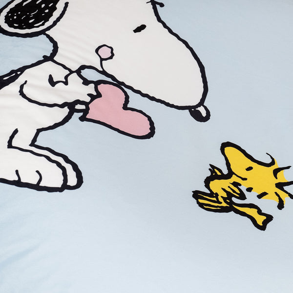 Snoopy Zitzakstoel Flexforma Junior voor Kinderen 2-14 jaar oud - Knuffel Fabric Close-up Image