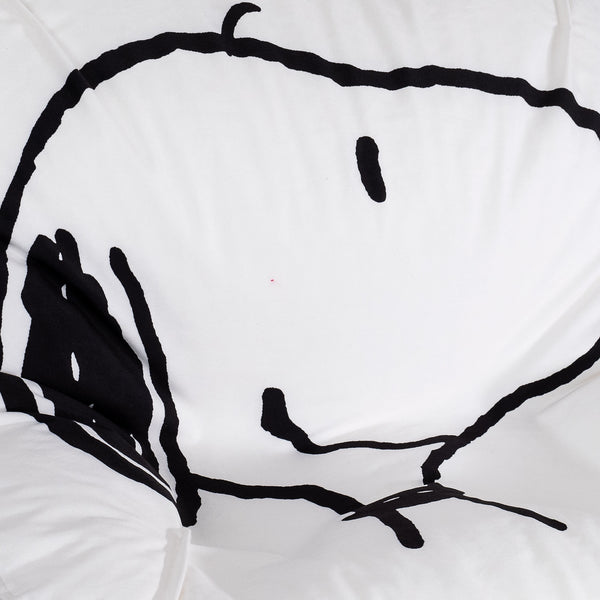 Snoopy Zitzakstoel Sloucher - Gezicht Fabric Close-up Image