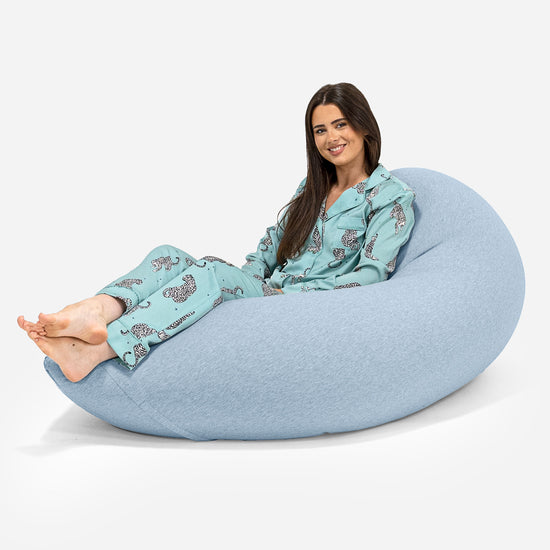 Zitzak Grande XL - Stretchy Katoen Baby Blauw 02