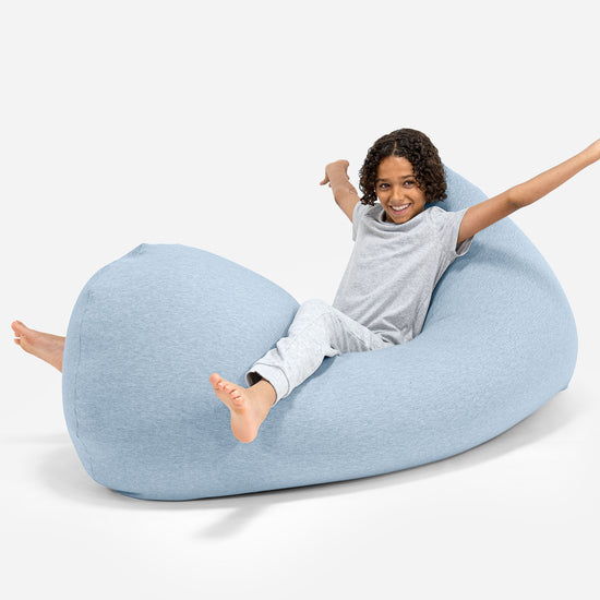Zitzak Grande XL - Stretchy Katoen Baby Blauw 05