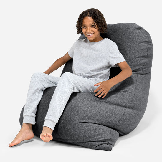 Zitzak Grande XL - Stretchy Katoen Graphite 03
