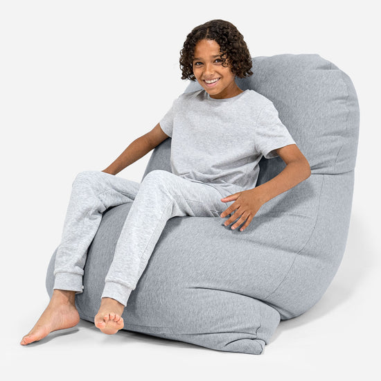 Zitzak Grande XL - Stretchy Katoen Lichtgrijs 03