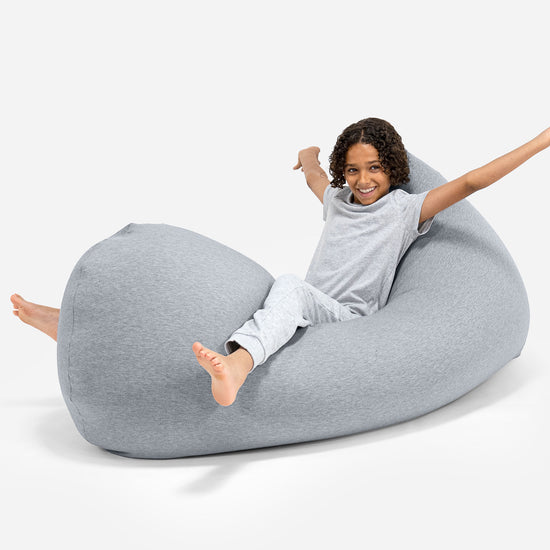 Zitzak Grande XL - Stretchy Katoen Lichtgrijs 05