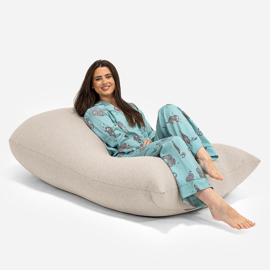 Zitzak Grande XL - Stretchy Katoen Mink 01